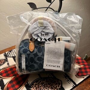 Coach Denim Mini Rowan Brand New